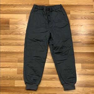 Rita Row Size L Women’s Dark Gray Button-Up Joggers